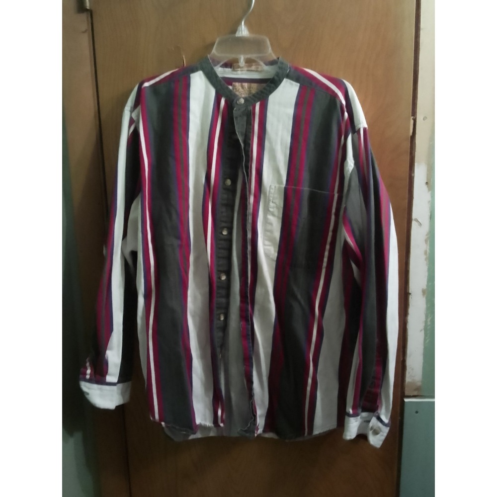 Mens Vintage Coliseum Authentic Jeanswear Long Sleeve Button Up Up Shirt Size...